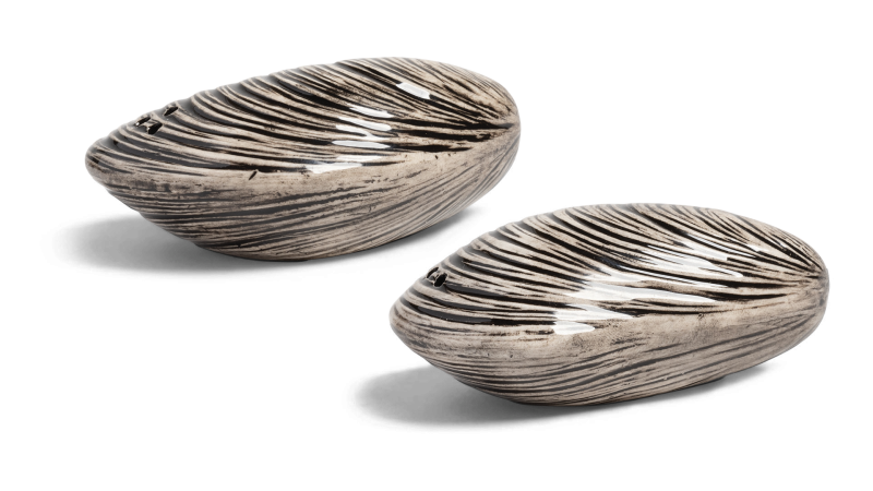Muscheln Salz- und Pfefferstreuer 7.5 x 4.5 x 3 cm
