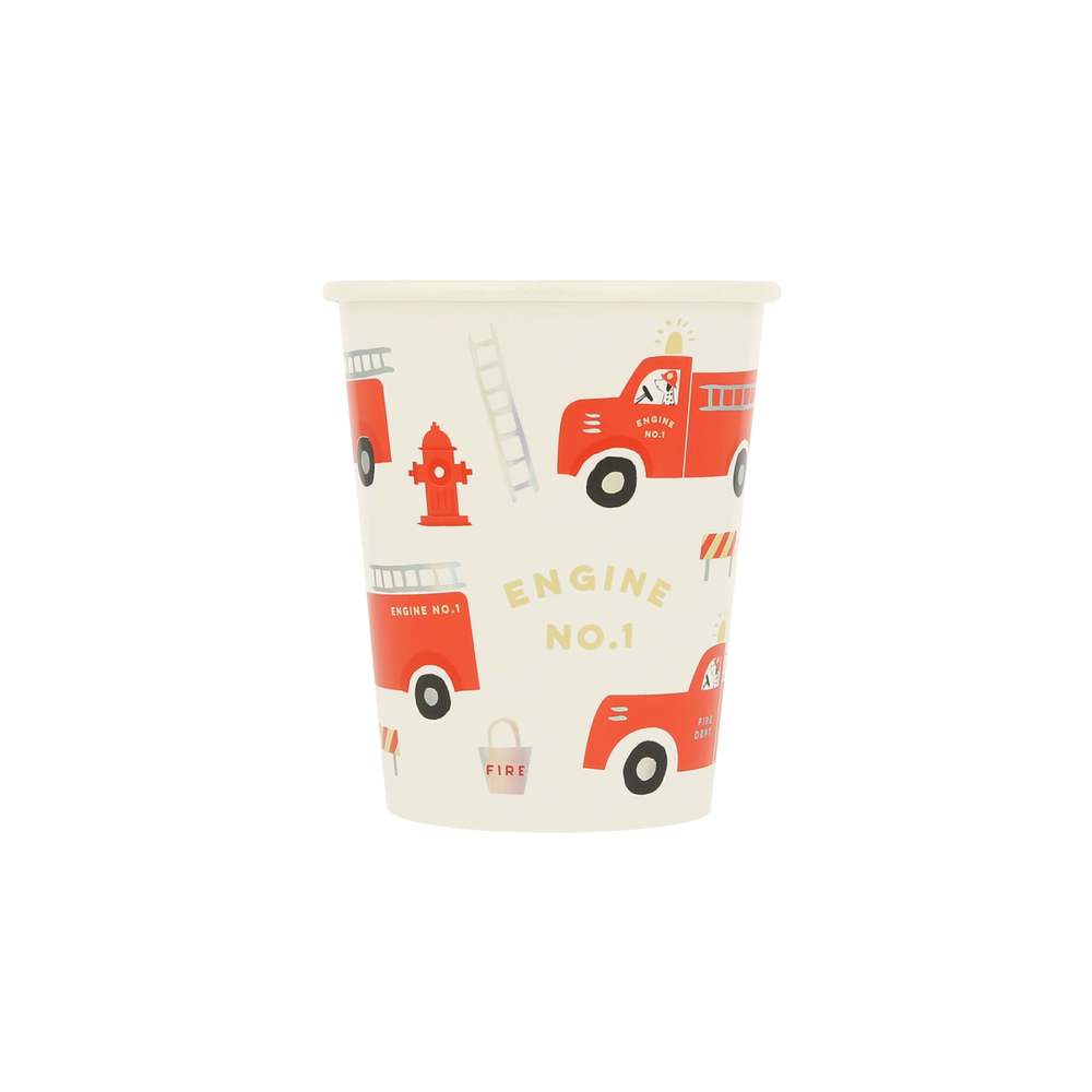 Fire Truck Pappbecher