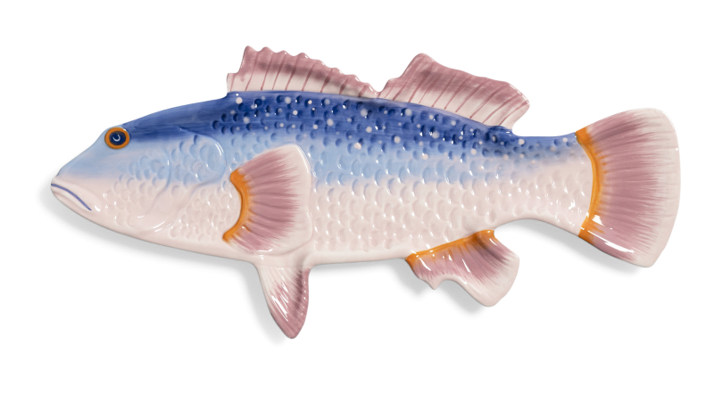 Teller Fisch Barsch  38 x 18 x 1cm