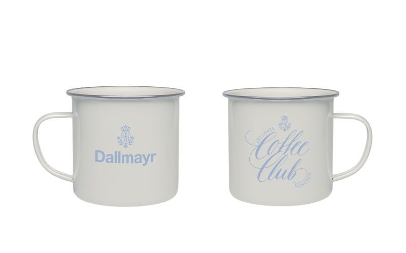 Emaillebecher Coffee Club