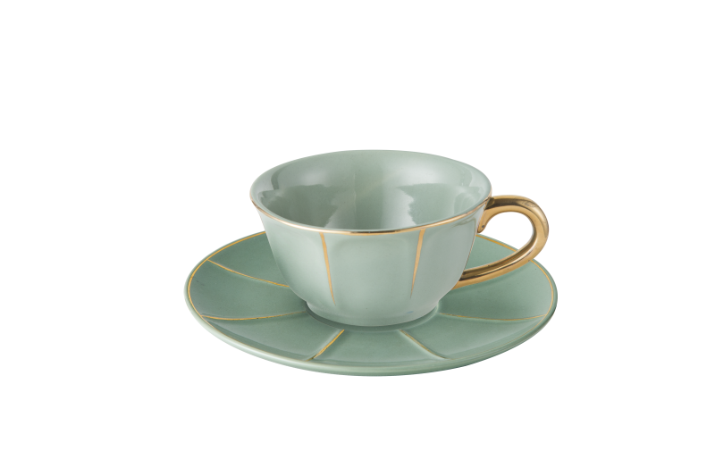 Espressotasse grün Vintage Bitossi  Ø 6,8cm