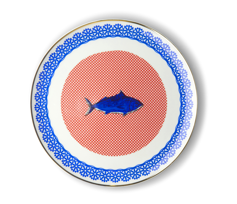 Platte rund Fisch Bitossi  30,5cm