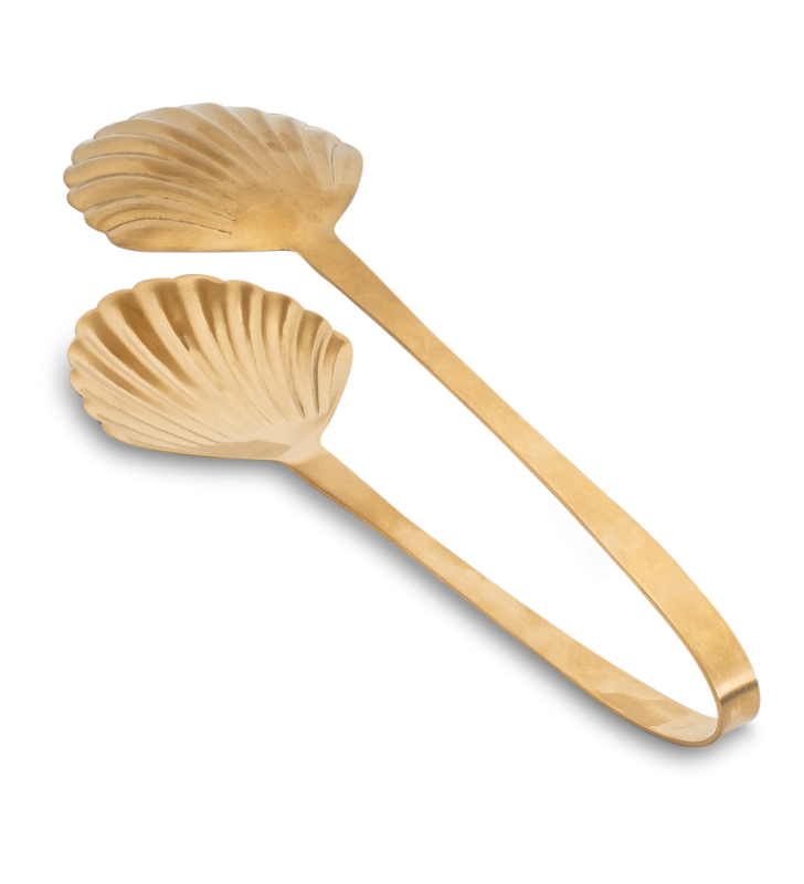 Servierzange gold Muschel groß Bitossi  25cm