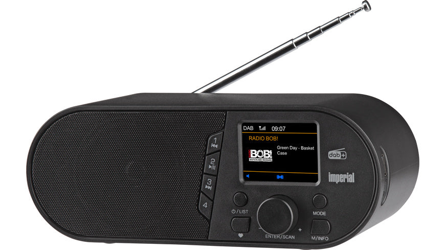 IMPERIAL DABMAN d105 Kompaktes DAB+ /FM /Bluetooth Radio, Schwarz