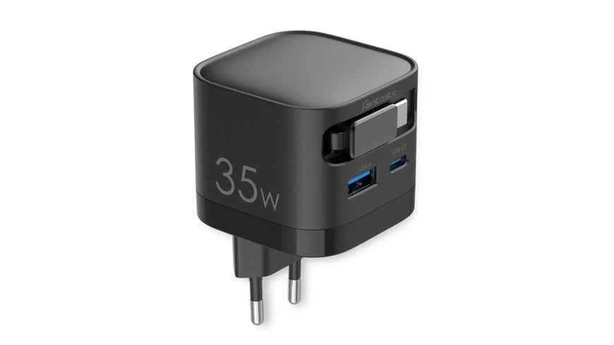 FONTASTIC USB Multi Quick Travel Charger “Zap”, Kabel 68 cm, Schwarz