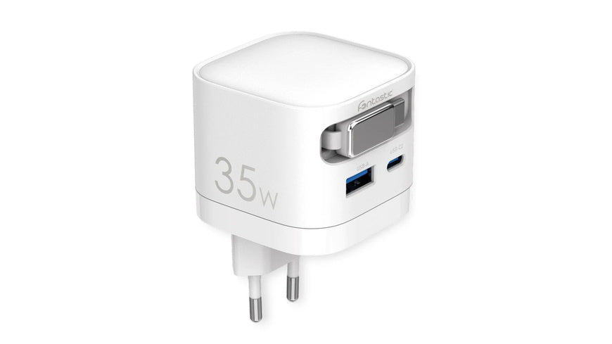 FONTASTIC USB Multi Quick Travel Charger “Zap”, Kabel 68 cm, Weiß