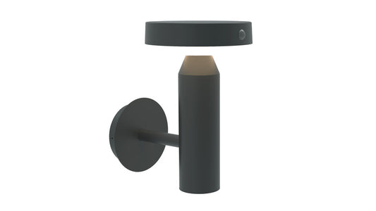 Die BOLD Solar-Wandleuchte mit PIR, Gun Grey