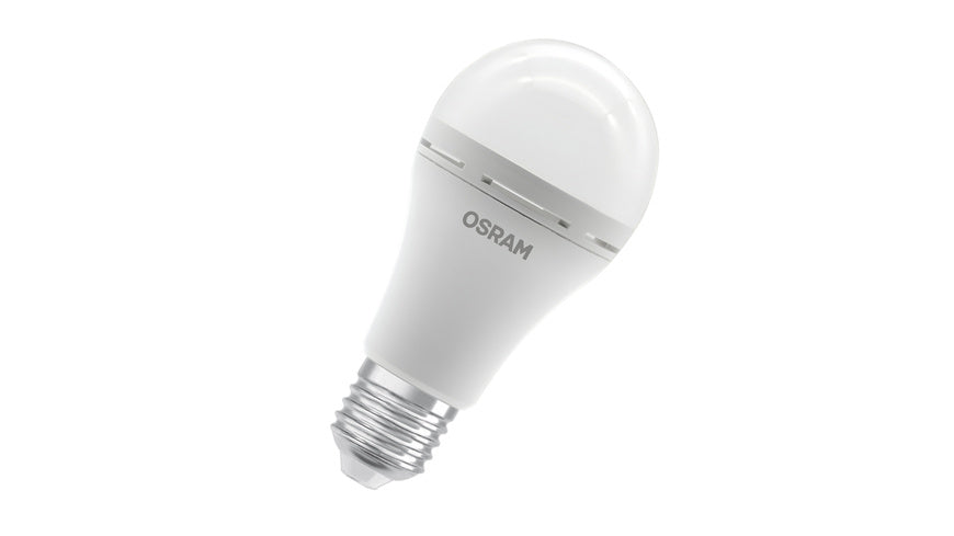 Osram LED Classic A 60 Rechargeable, 8 W, 806 lm, E27, kaltweiß, matt, Akku-Notlicht