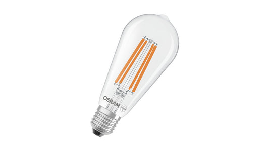 Osram LED Classic Edison 60, Filament, EEK A, 3,8 W, 806 lm, E27, warmweiß, klar