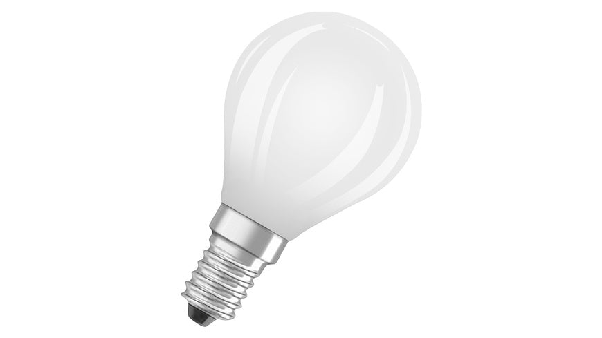 Osram LED Classic P 40, Filament, EEK A, 2,2 W, 470 lm, E14, warmweiß, matt