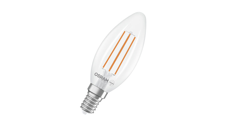 Osram LED Classic B 60, Filament, EEK A, 3,8 W, 806 lm, E14, warmweiß, klar