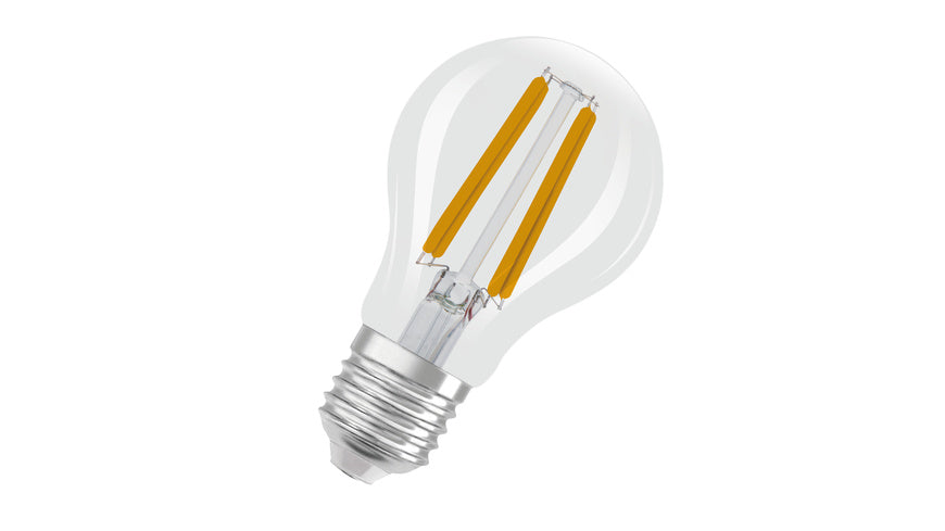 Osram LED Classic A 60, Filament, EEK A, 3,8 W, 806 lm, E27, dimmbar warmweiß, klar