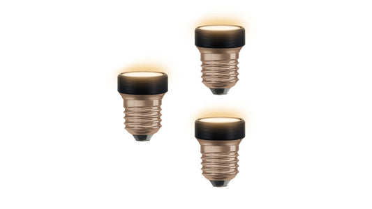 Osram Ultrakompakte Designlampe LED STAR FLAT 28, 3,5 W, 300 lm, E27, 2700 K, matt, 3er Set