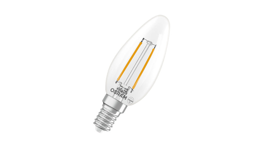 Osram LED Superstar Classic B 25 Filament, 1,8 W, 250 lm, E14, dimmbar, warmweiß, klar