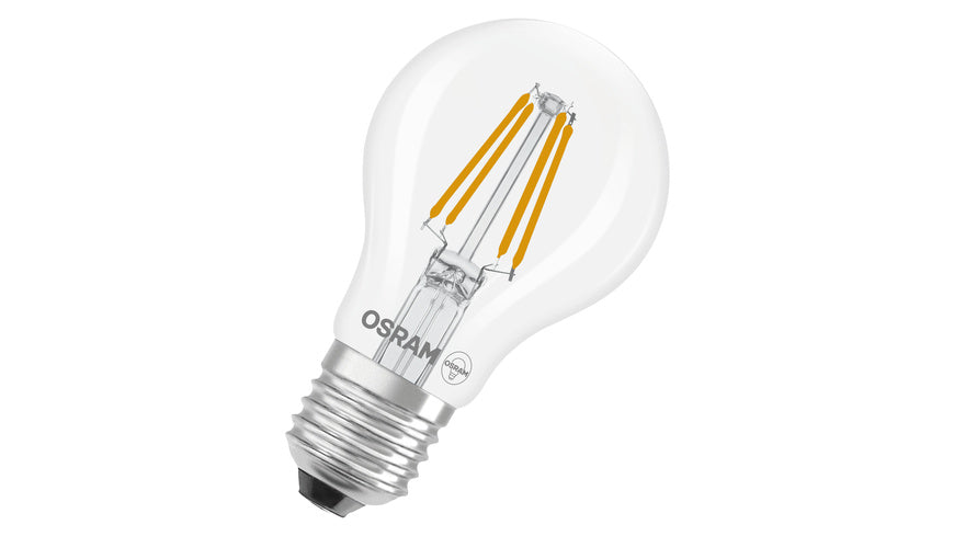 Osram LED Superstar Classic A 40 Filament, 3,4 W, 470 lm, E27, dimmbar, warmweiß, klar