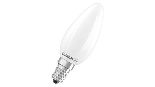 Osram LED Classic B 40, Filament, EEK B, 2,5 W, 470 lm, E14, dimmbar, warmweiß, matt