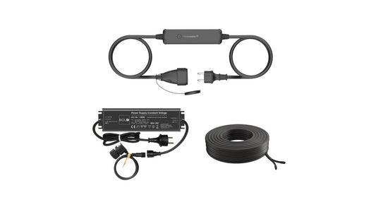 Die Bold Smart Home Set 24V-Garten mit Homematic IP Schaltmesskabel - außen, Kabel, Trafo, HmIP-PSMCO