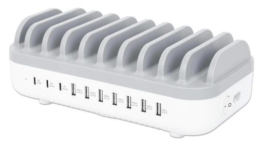 Manhattan 10-Port USB Power Delivery-Ladestation - 120 W