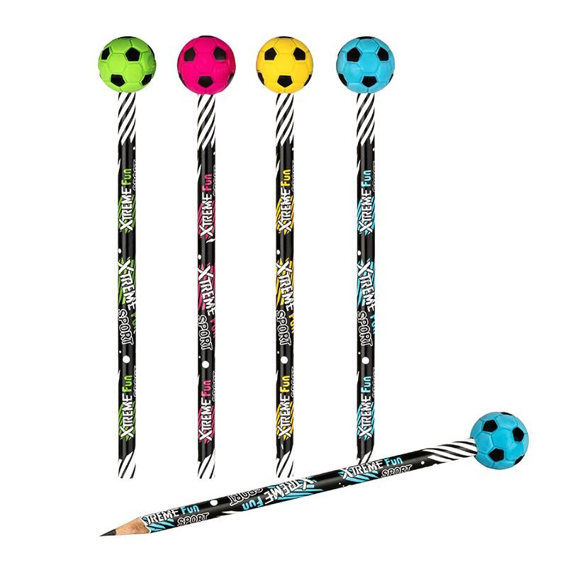 Fussball Bleistift und Radierer