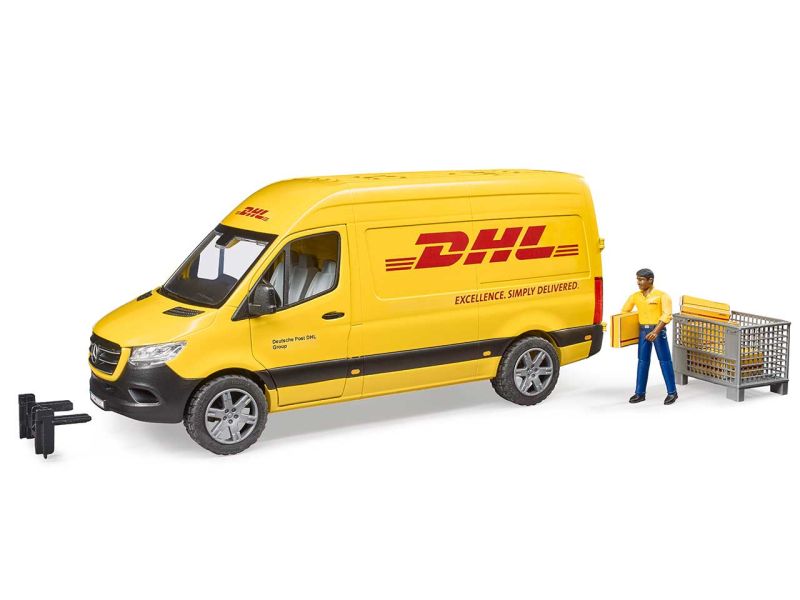 BRUDER MB Sprinter DHL mit Fahrer