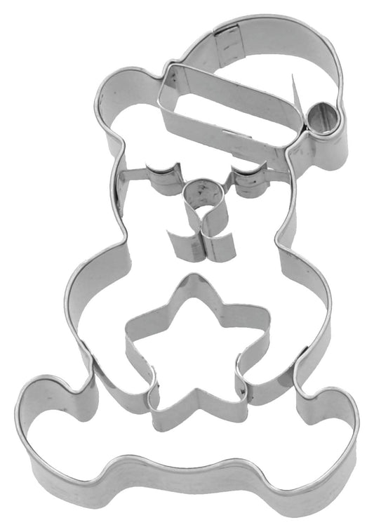 Ausstechform Weihnachtsteddybär mit Stern