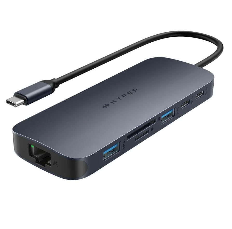 Hyper® HyperDrive EcoSmart™ Gen.2 Dual HDMI USB-C® 11-in-1 Hub w 140 W PD3.1 Pass-Thru - For MST enabled devices