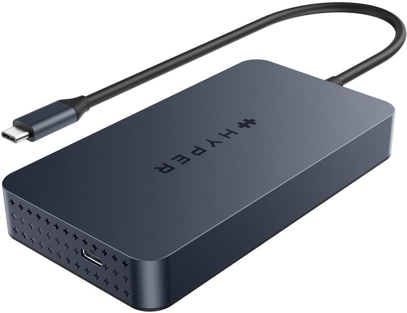 Hyper® HyperDrive Universal USB-C® 7-in1 Dual HDMI Mobile Dock - Grey - für MacBook M1/M2 MBAir/Pro®