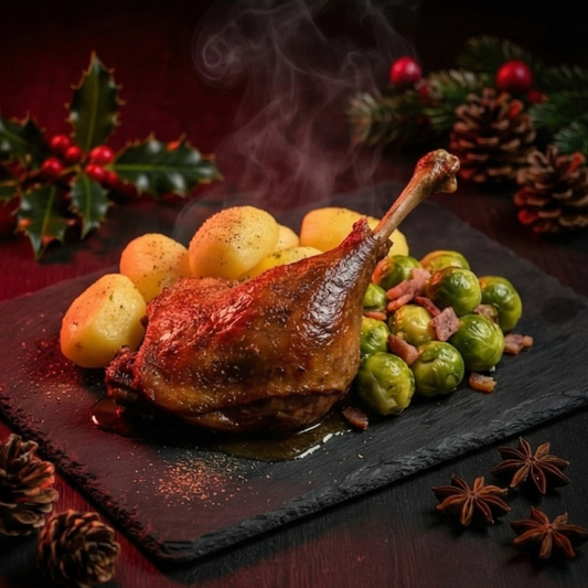 Geschmorte Gänsekeule