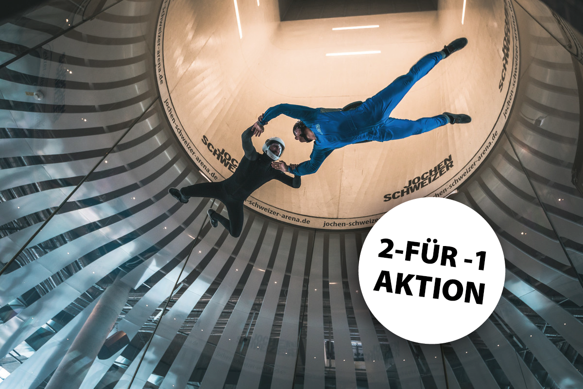 2 für 1 Special: Indoor Skydiving Classic für 2