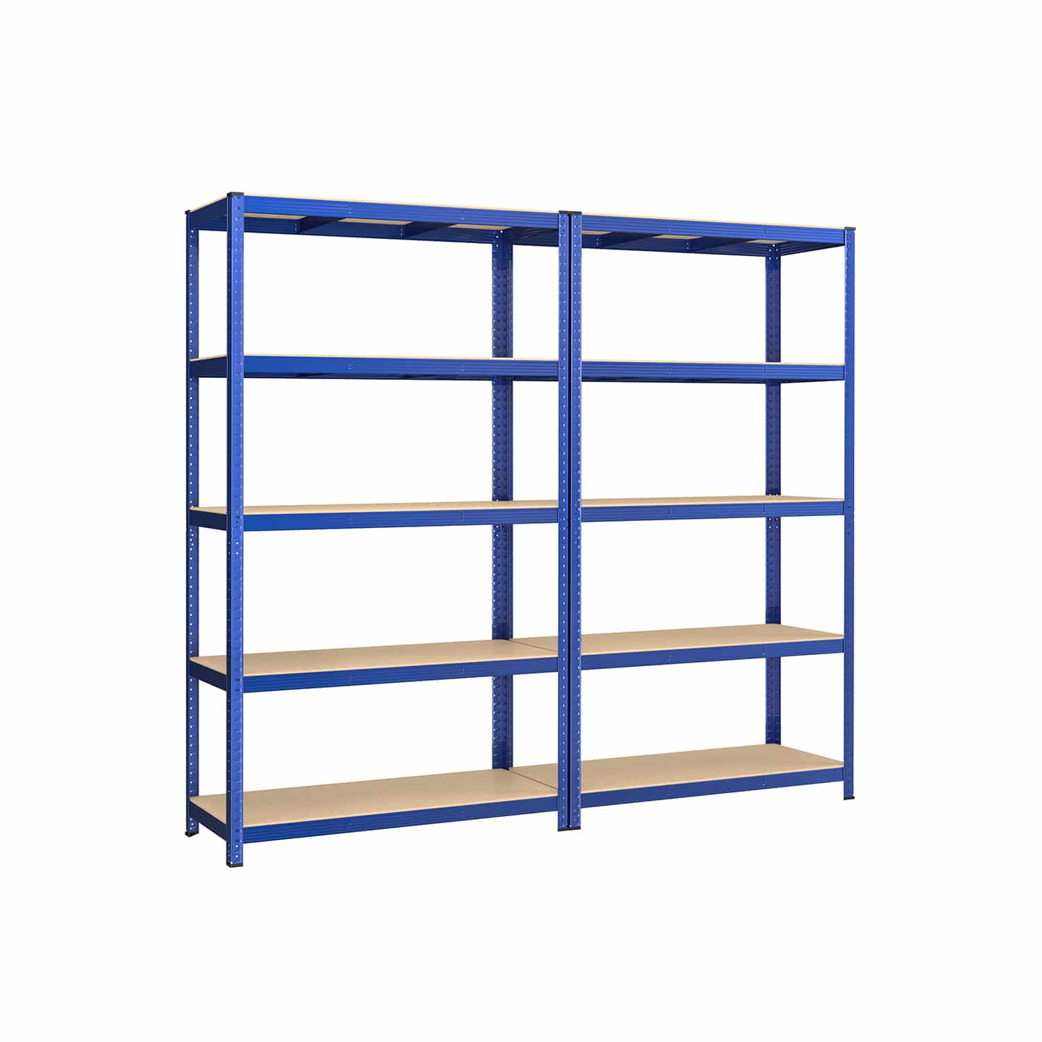 2er Set Kellerregal 200 cm hoch blau