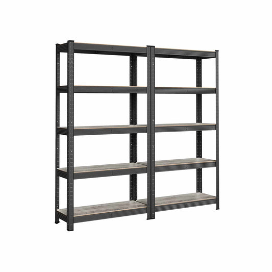 2er Set Lagerregal 150 cm hoch