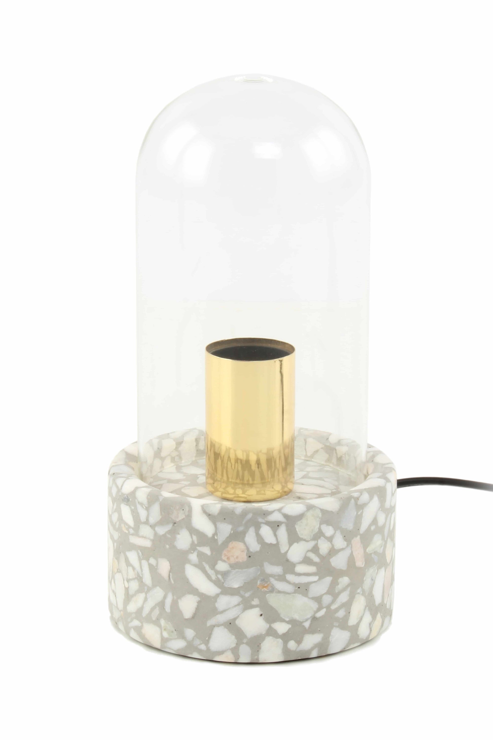 Tischlampe Curacao 725 Grau / Weiß