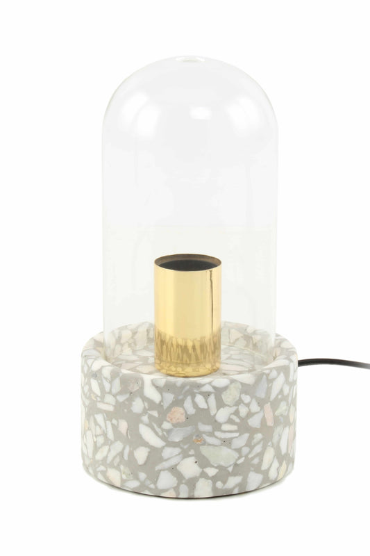 Tischlampe Curacao 725 Grau / Weiß