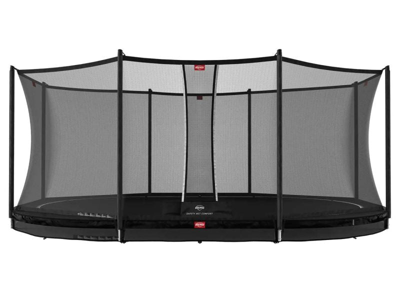 BERG Trampolin Grand Favorit InGround 520 Black inkl. Sicherheitsnetz Comfort