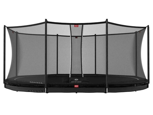 BERG Trampolin Grand Favorit InGround 520 Black inkl. Sicherheitsnetz Comfort