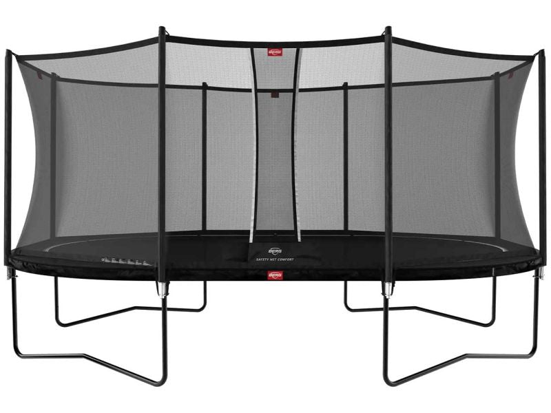 BERG Trampolin Grand Favorit Regular 520 Black inkl. Sicherheitsnetz Comfort