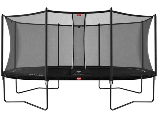 BERG Trampolin Grand Favorit Regular 520 Black inkl. Sicherheitsnetz Comfort