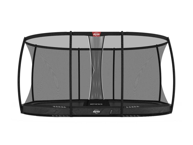 BERG Trampolin Grand Champion InGround 520 Grey inkl. Sicherheitsnetz Deluxe XL