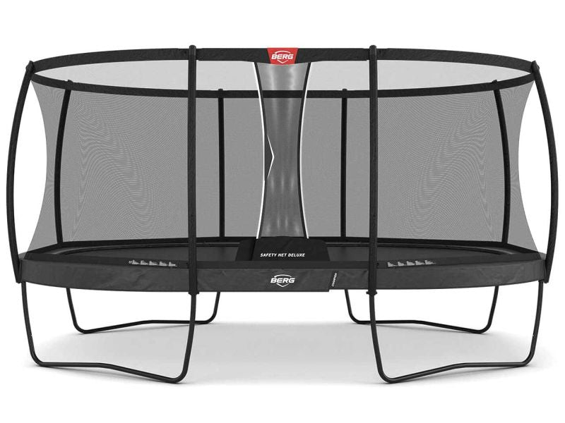 BERG Trampolin Grand Champion Regular 470 Grey inkl. Sicherheitsnetz Deluxe