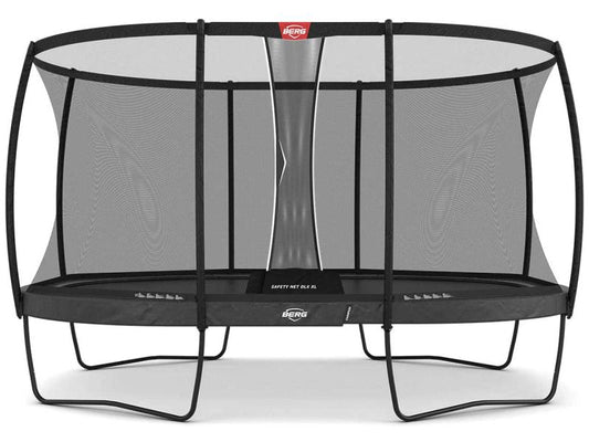 BERG Trampolin Grand Champion Regular 520 Grey inkl. Sicherheitsnetz Deluxe XL