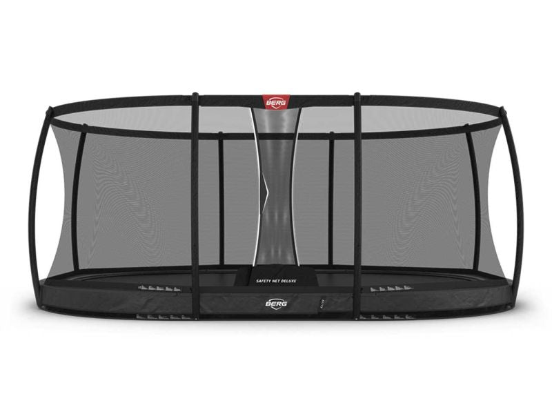 BERG Trampolin Grand Elite InGround 520 Grey mit AirFlow Pro inkl. Sicherheitsnetz Deluxe
