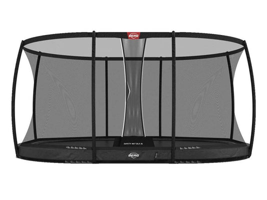 BERG Trampolin Grand Elite InGround 520 Grey inkl. Sicherheitsnetz Deluxe XL