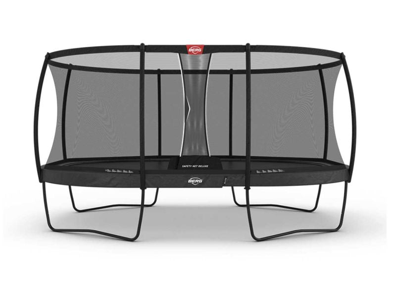 BERG Trampolin Grand Elite Regular 520 Grey mit AirFlow Pro inkl. Sicherheitsnetz Deluxe