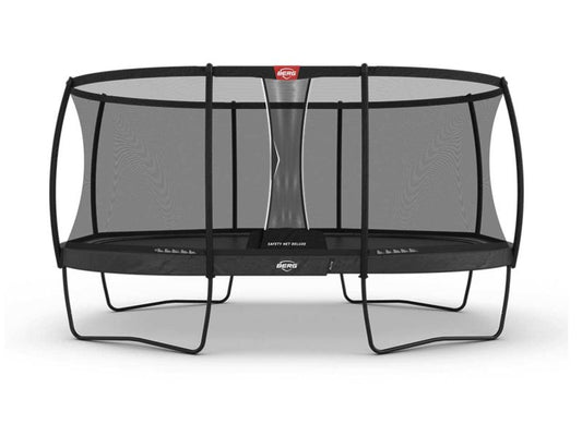 BERG Trampolin Grand Elite Regular 520 Grey mit AirFlow Pro inkl. Sicherheitsnetz Deluxe