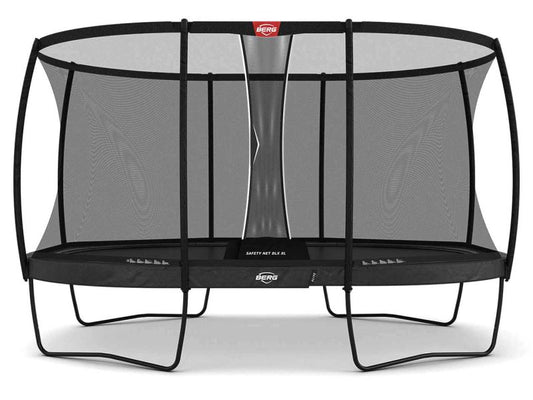 BERG Trampolin Grand Elite Regular 520 Grey inkl. Sicherheitsnetz Deluxe XL