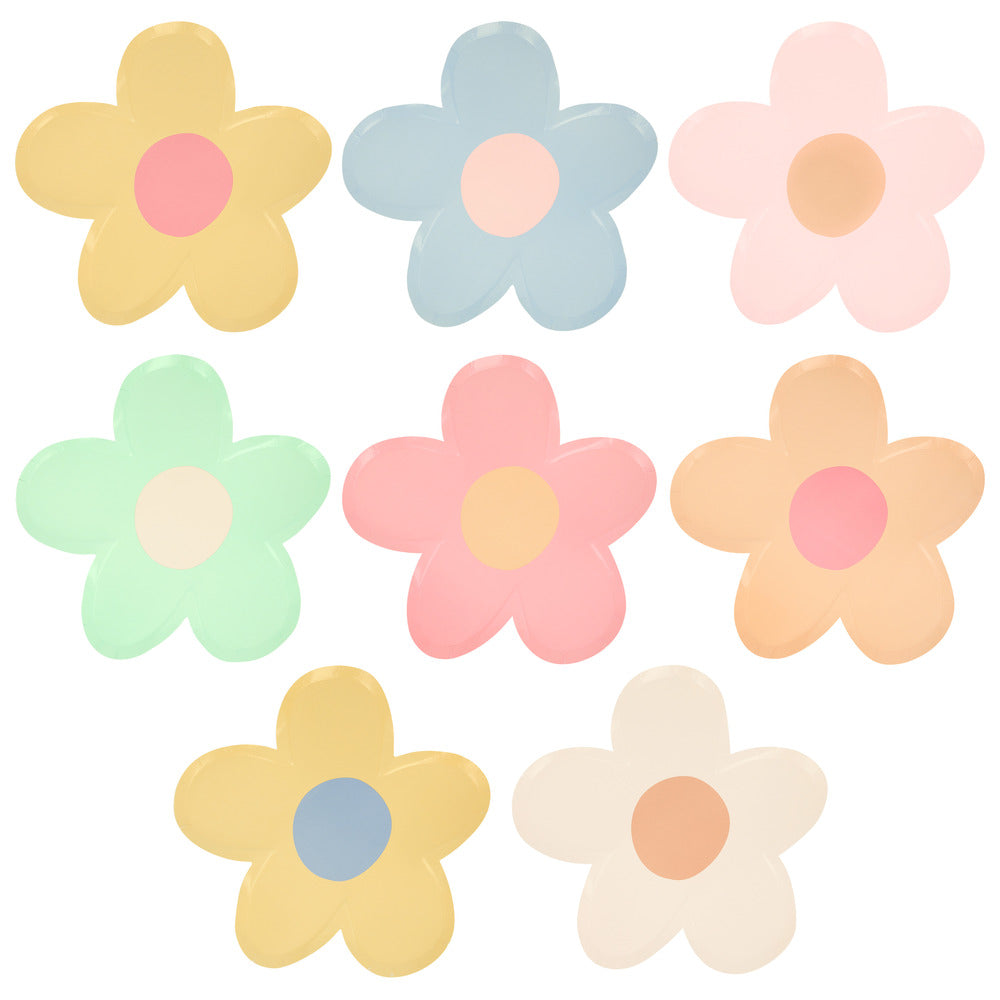 Happy Flowers (Blumenform) Pappteller