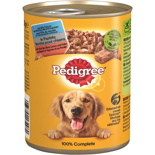Pedigree Dose Adult 3 Sorten Rind, Lamm, Huhn