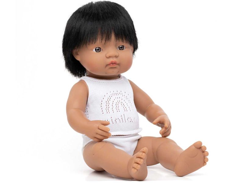 miniland dolls Babypuppe südamerikanischer Junge