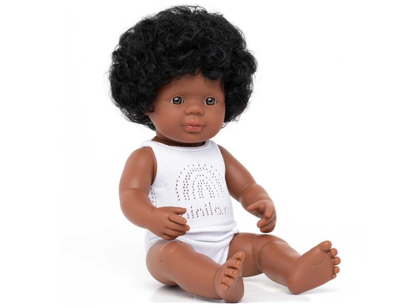 miniland dolls Babypuppe afroamerikanisches Mädchen