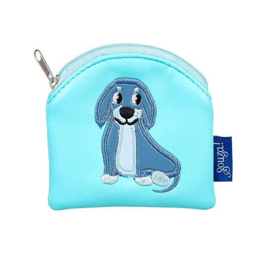 Geldbeutel Hund blau